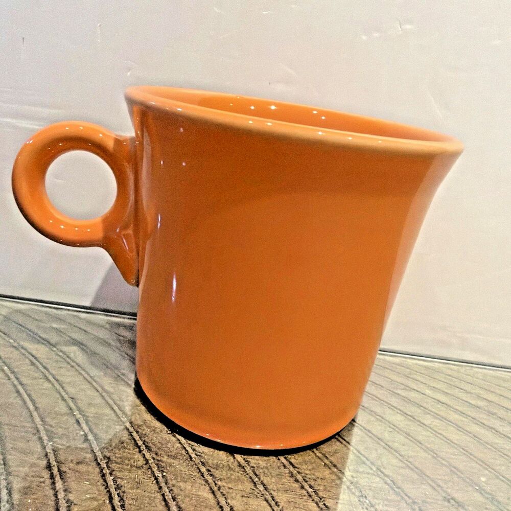 Fiesta Tangerine Classic Ring Handle 10.25 oz Cup Mug Fiestaware